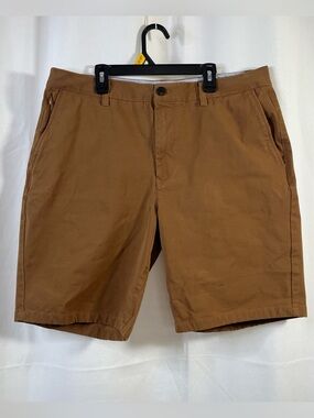Bonobos Mens Shorts Standard 9 Inch 35 Brown Chino Stretch Golf Summer